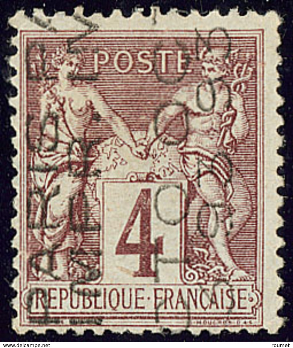 Surcharge 5 Lignes. No 14, Sans Quantième, OCTO, Léger Pli. - TB - 1893-1947