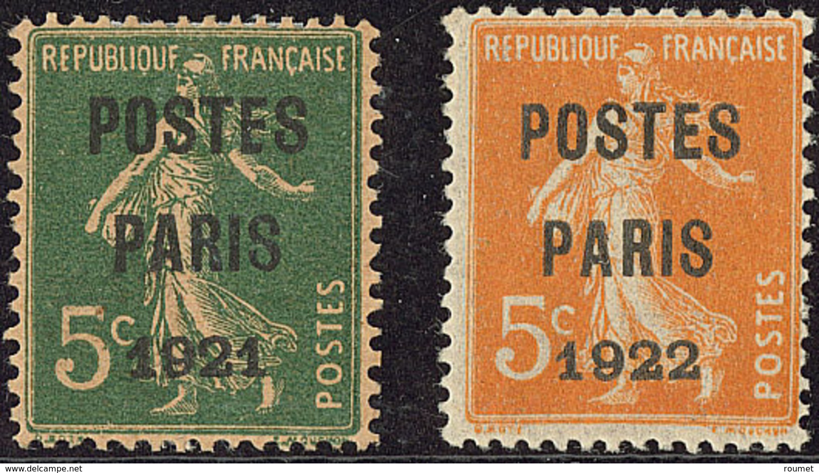 * Postes Paris. Nos 26c Papier GC, 30. - TB - 1893-1947