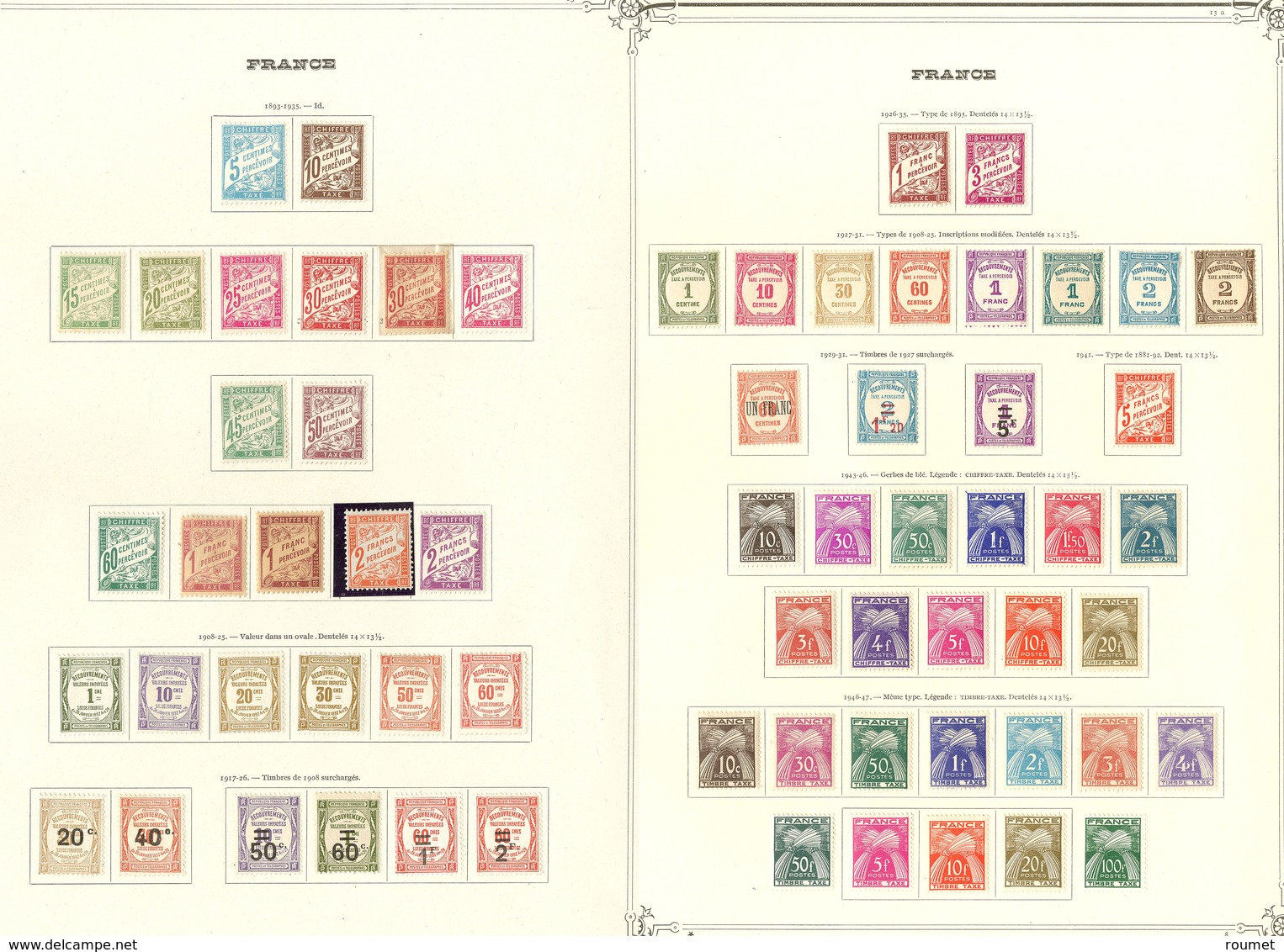 * Collection. 1893-1971, Complète Sauf N°34. - TB Ou B - Other & Unclassified