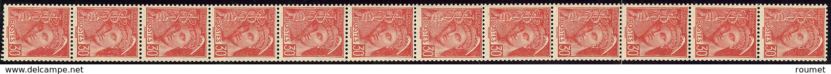 ** No 34, Bande De Douze N°412a. - TB - Coil Stamps