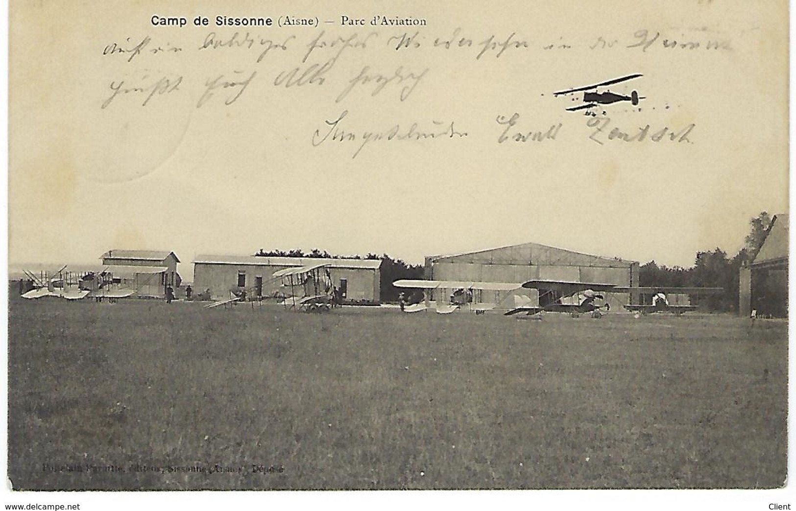 FRANCE - FELDPOST - Camp Des Sissonne (Aisine) - Parc D'Aviation 28.10.1914 - Guerre 1914-18