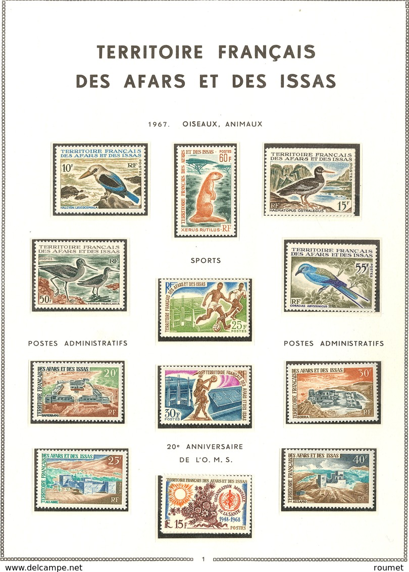 ** AFARS ET ISSAS. Collection. 1967-1977 (Poste, PA, Taxe), Complète, + Comores *. - TB - Sonstige & Ohne Zuordnung