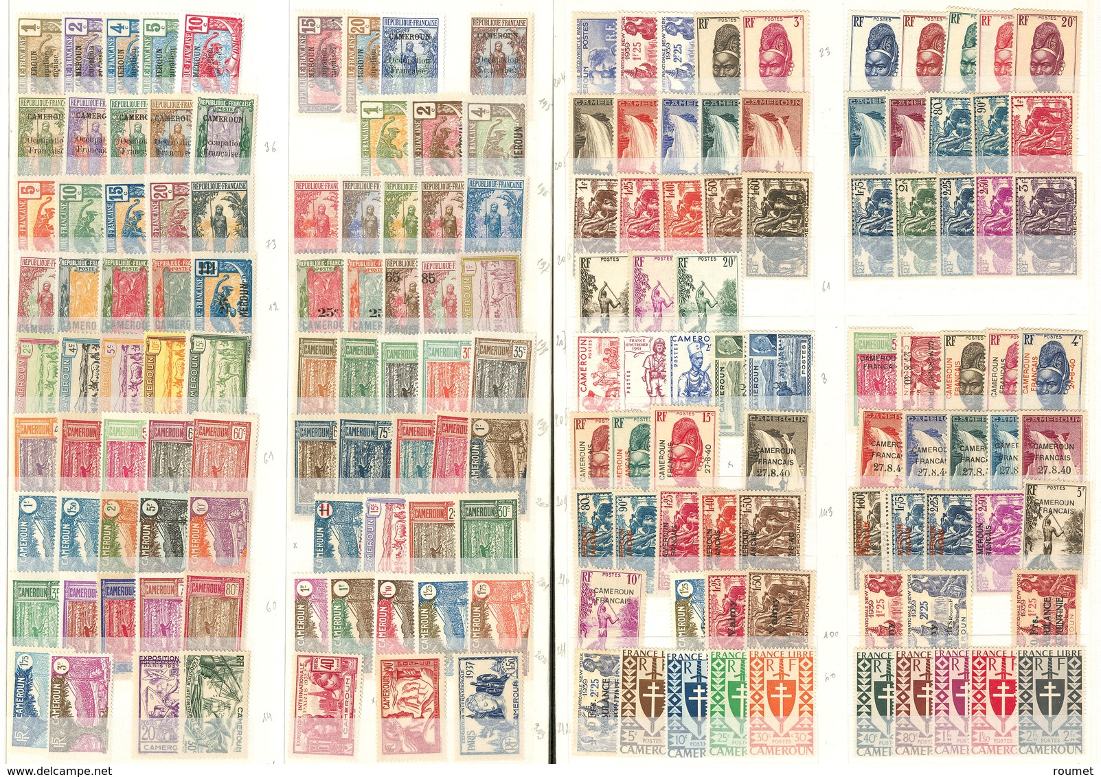 ** Collection. 1916-1954 (Poste, Etc.). - TB - Other & Unclassified