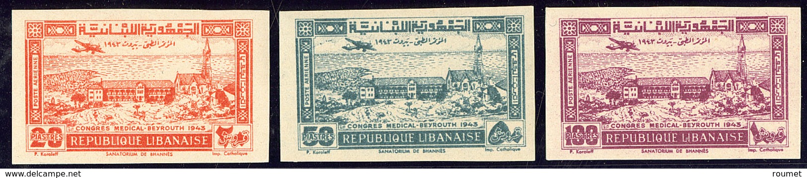 ** Poste Aérienne. Non Dentelé, Sans Surcharge. Nos 82 à 84, Très Frais. - TB - Andere & Zonder Classificatie