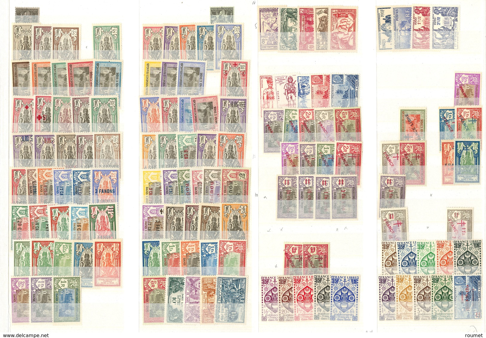 ** Collection. 1914-1954 (Poste, PA, Taxe), Valeurs Moyennes Et Séries Complètes. - TB - Sonstige & Ohne Zuordnung