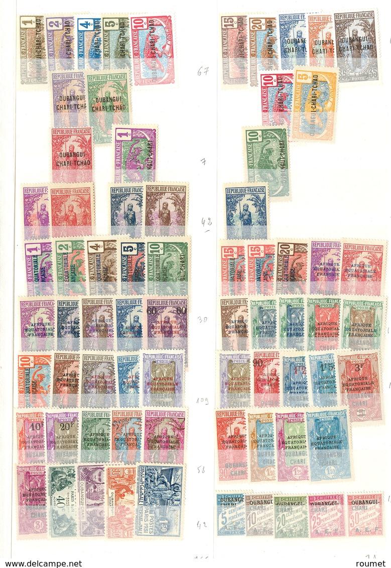 ** OUBANGUI. Collection. 1915-1931 (Poste, Taxe). - TB - Sonstige & Ohne Zuordnung