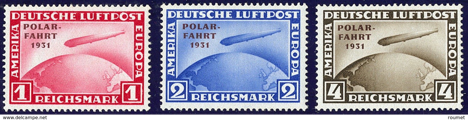 * Poste Aérienne. Polar Fahrt 1931. Nos 40 à 42. - TB - Autres & Non Classés