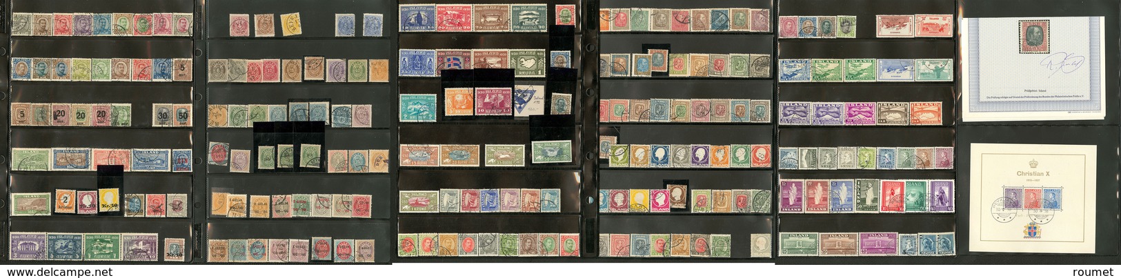 ISLANDE. Collection. 1873-1940 (Poste, PA), Des Valeurs Moyennes Et Séries Complètes Dont 18, 19, 46, 123/ 137, BF 1, Et - Andere & Zonder Classificatie