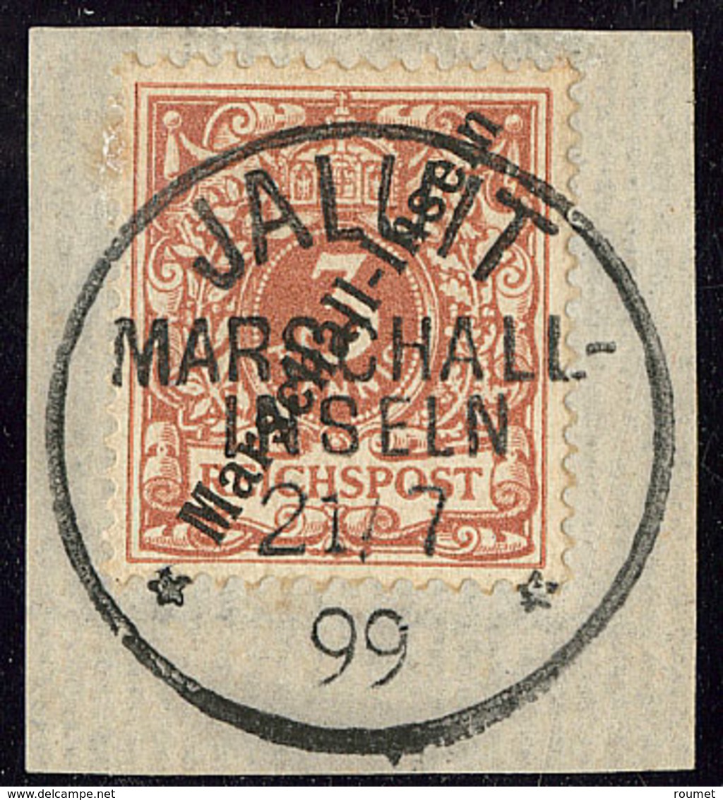 MARSHALL. No 1 (Michel 1Ia), Obl Cad Jaluit 21/7 99, Sur Petit Fragment. - TB. - R (cote Michel, Certificat R.Steuer) - Marshalleilanden