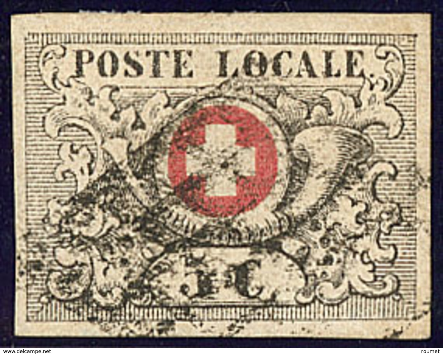 Vaud. No 6, Obl Grille. - TB. - R - Other & Unclassified