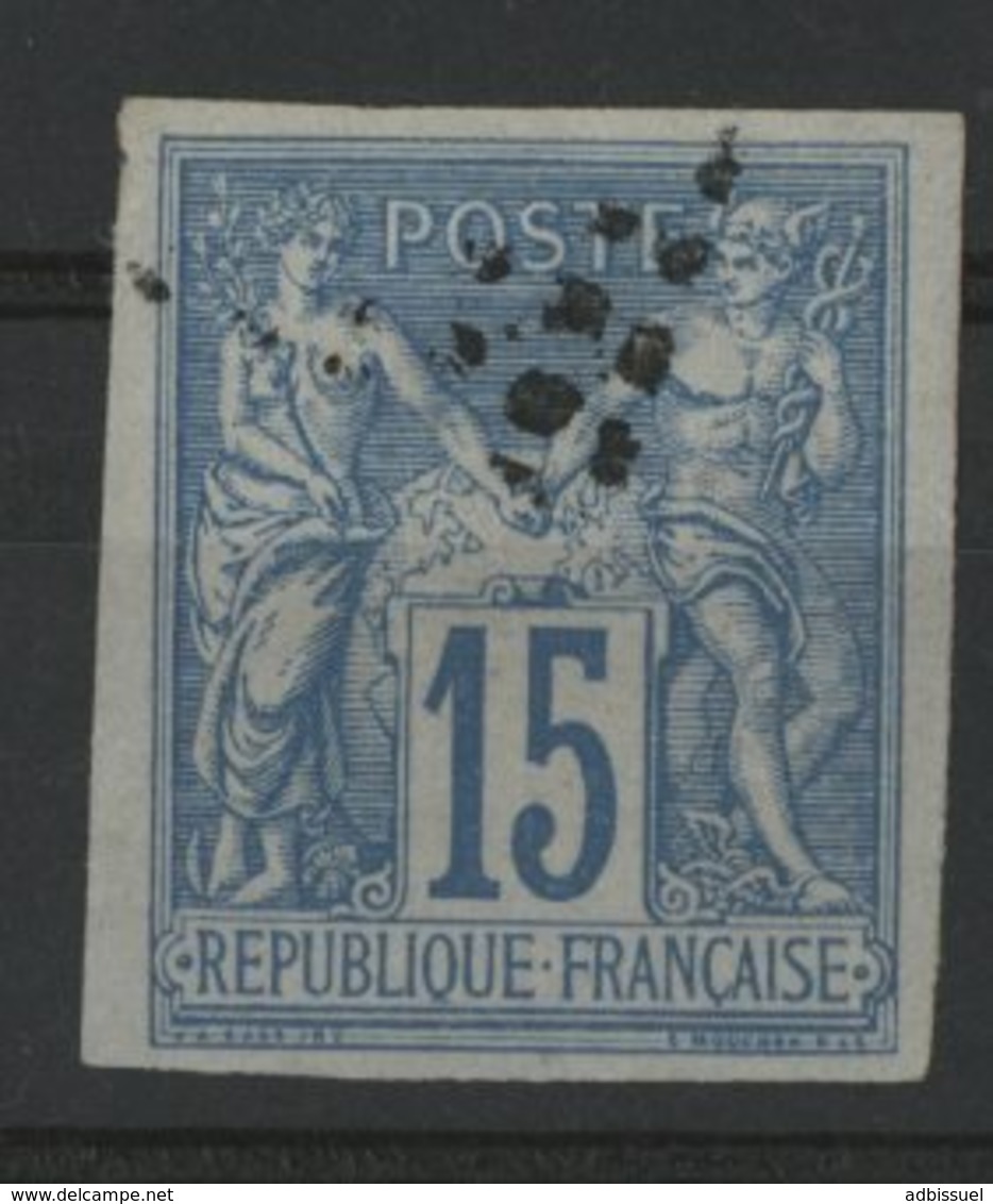 N°41 Cote 22 € COLONIES GENERALES 15ct Bleu Type Sage. Oblitéré. TB - Sage