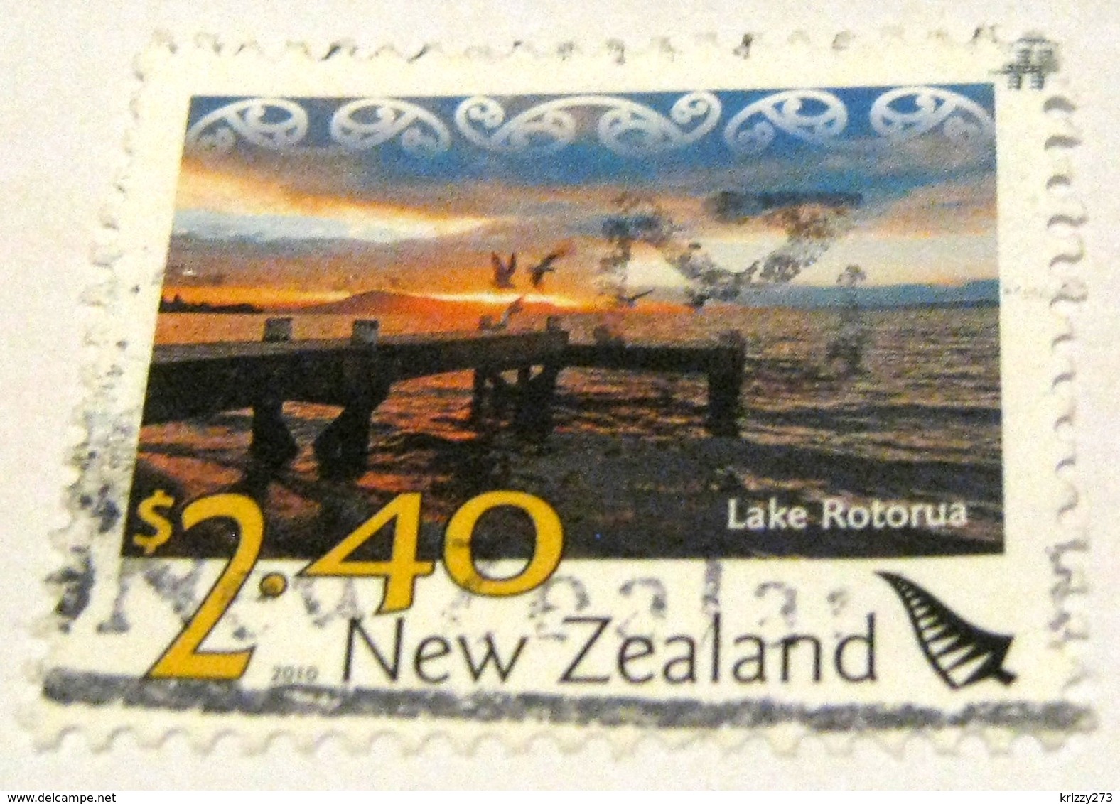 New Zealand 2010 Scenery Lake Rotorua $2.40 - Used - Gebruikt