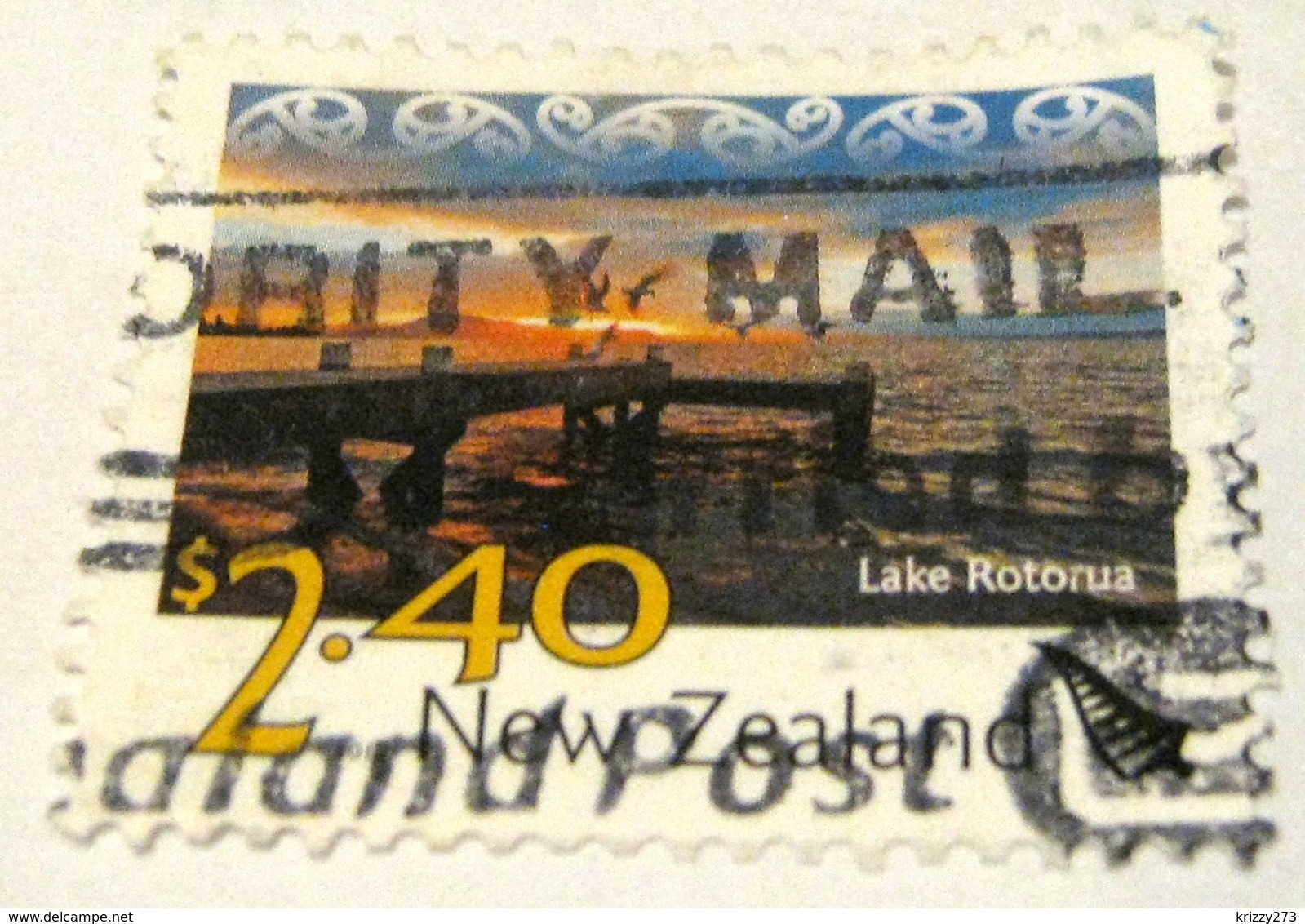 New Zealand 2010 Scenery Lake Rotorua $2.40 - Used - Gebruikt