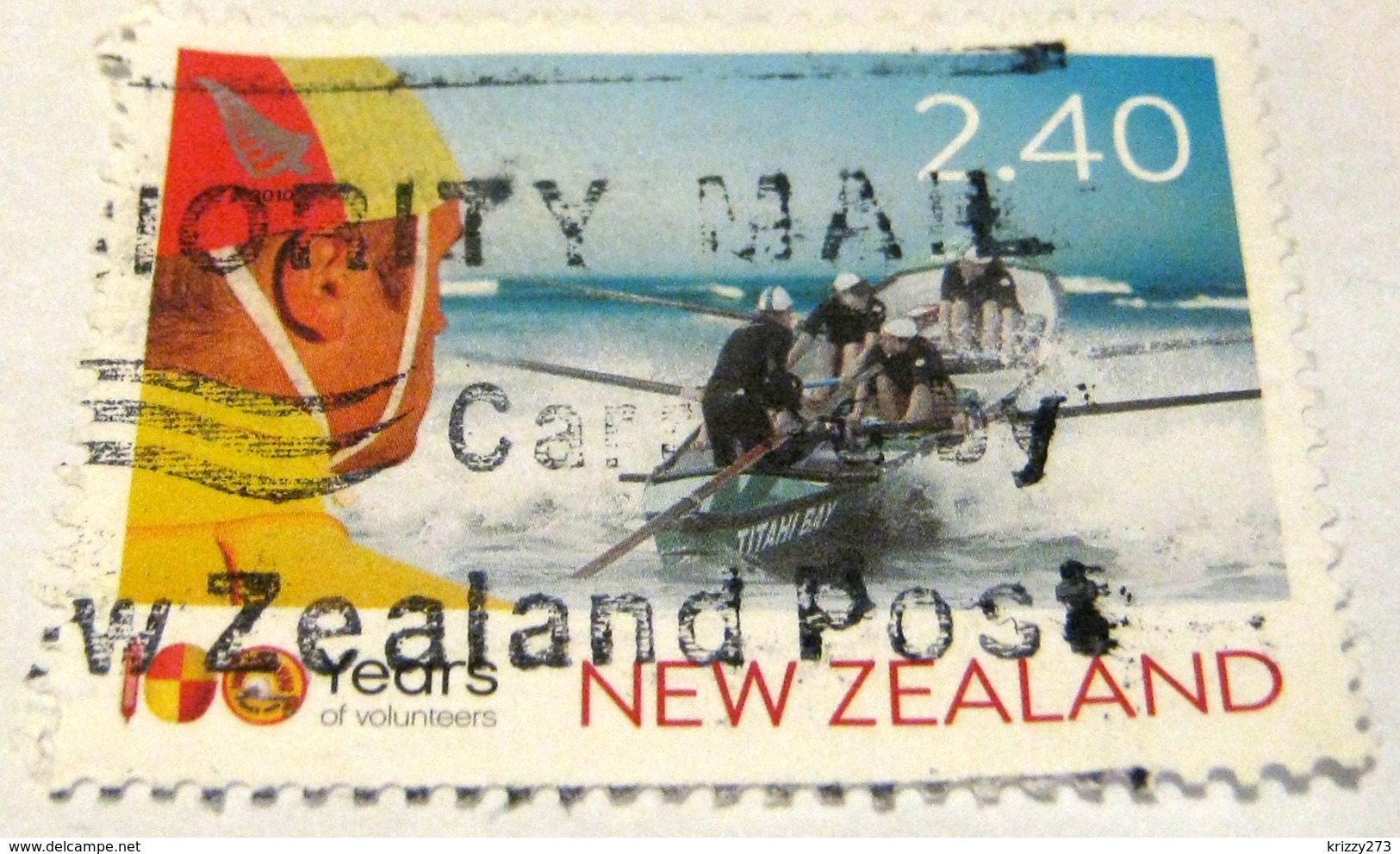 New Zealand 2010 100th Anniversary Of Surf Lifesaving $2.40 - Used - Gebraucht