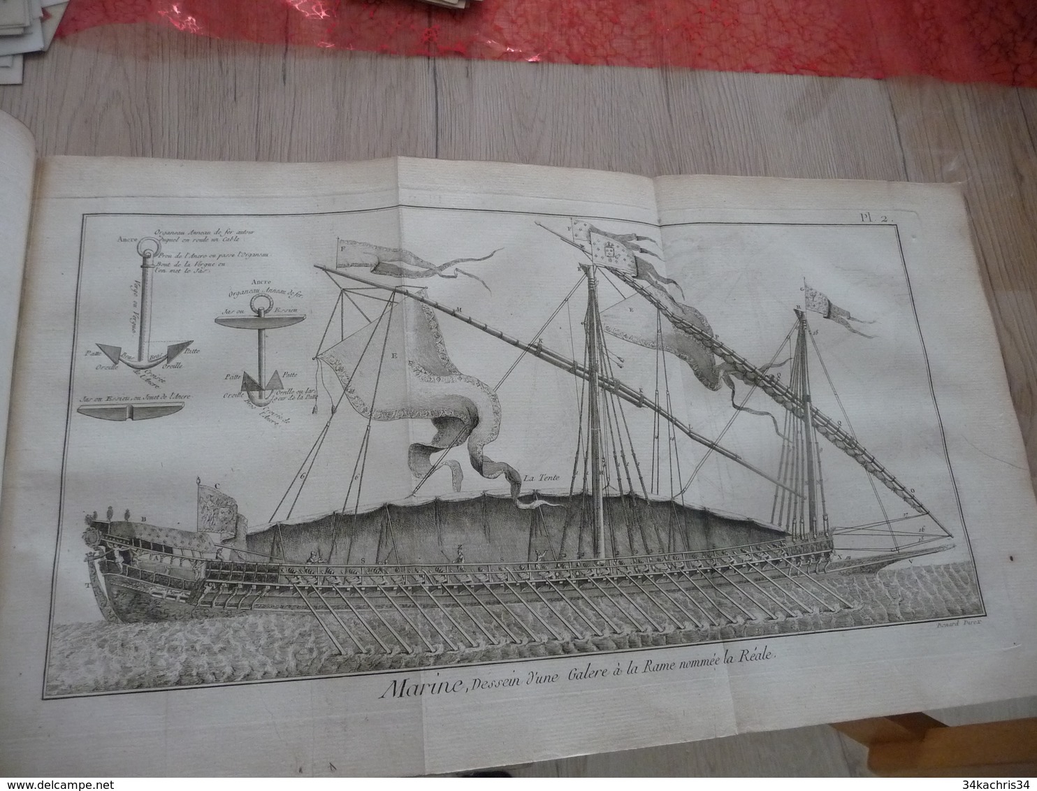 1778 Encyclopédie Diderot D'Alembert Partie Marine Texte + 44 Planches Dont 24 Simples 16 Doubles Et 4 Triples - Other & Unclassified