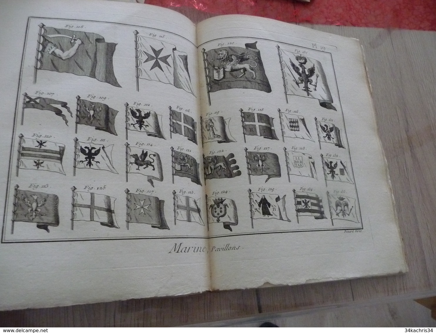 1778 Encyclopédie Diderot d'Alembert Partie Marine Texte + 44 planches dont 24 simples 16 doubles et 4 triples