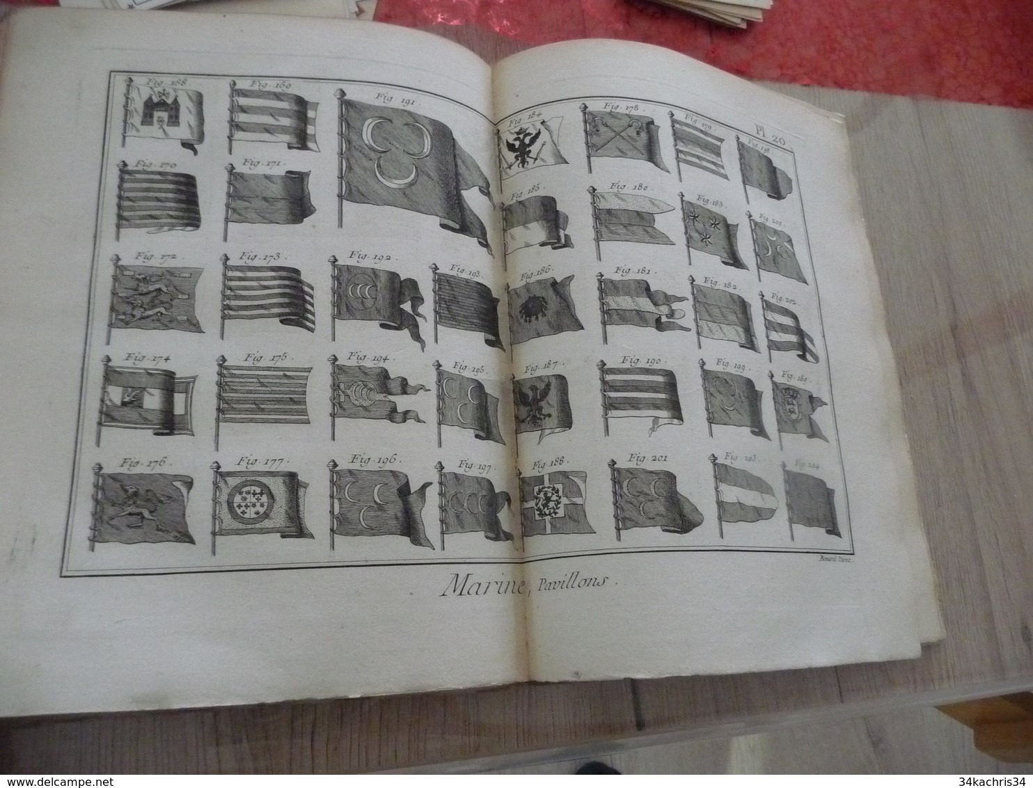 1778 Encyclopédie Diderot d'Alembert Partie Marine Texte + 44 planches dont 24 simples 16 doubles et 4 triples