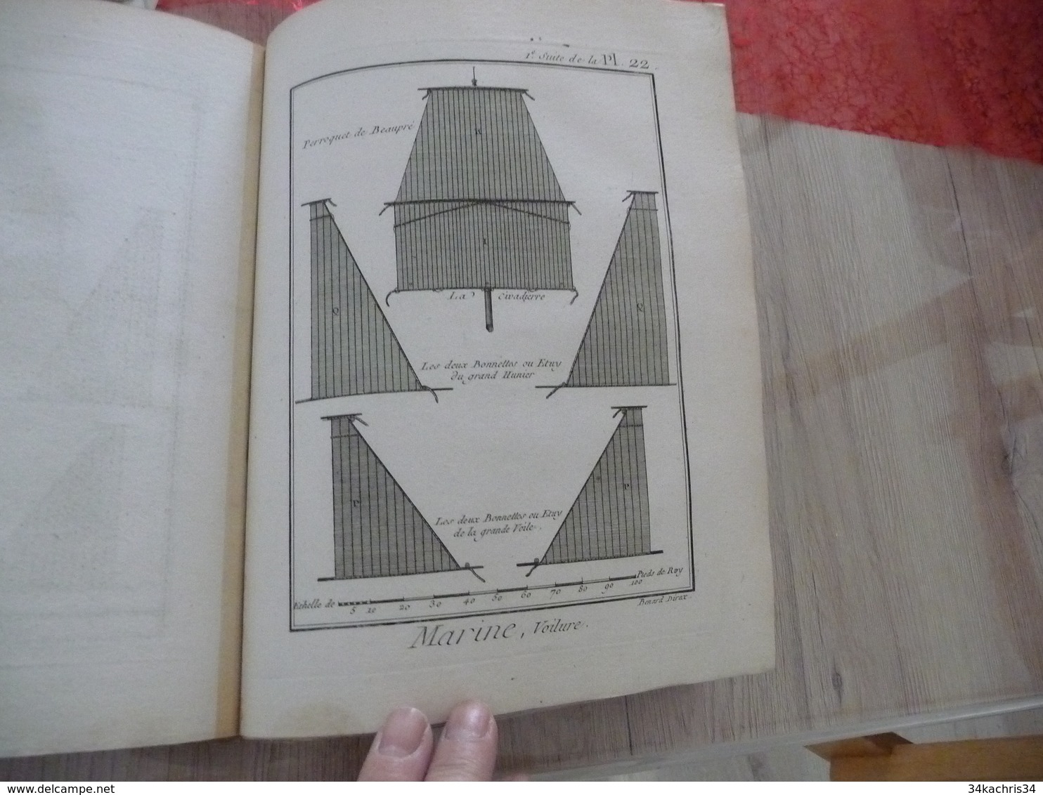 1778 Encyclopédie Diderot d'Alembert Partie Marine Texte + 44 planches dont 24 simples 16 doubles et 4 triples