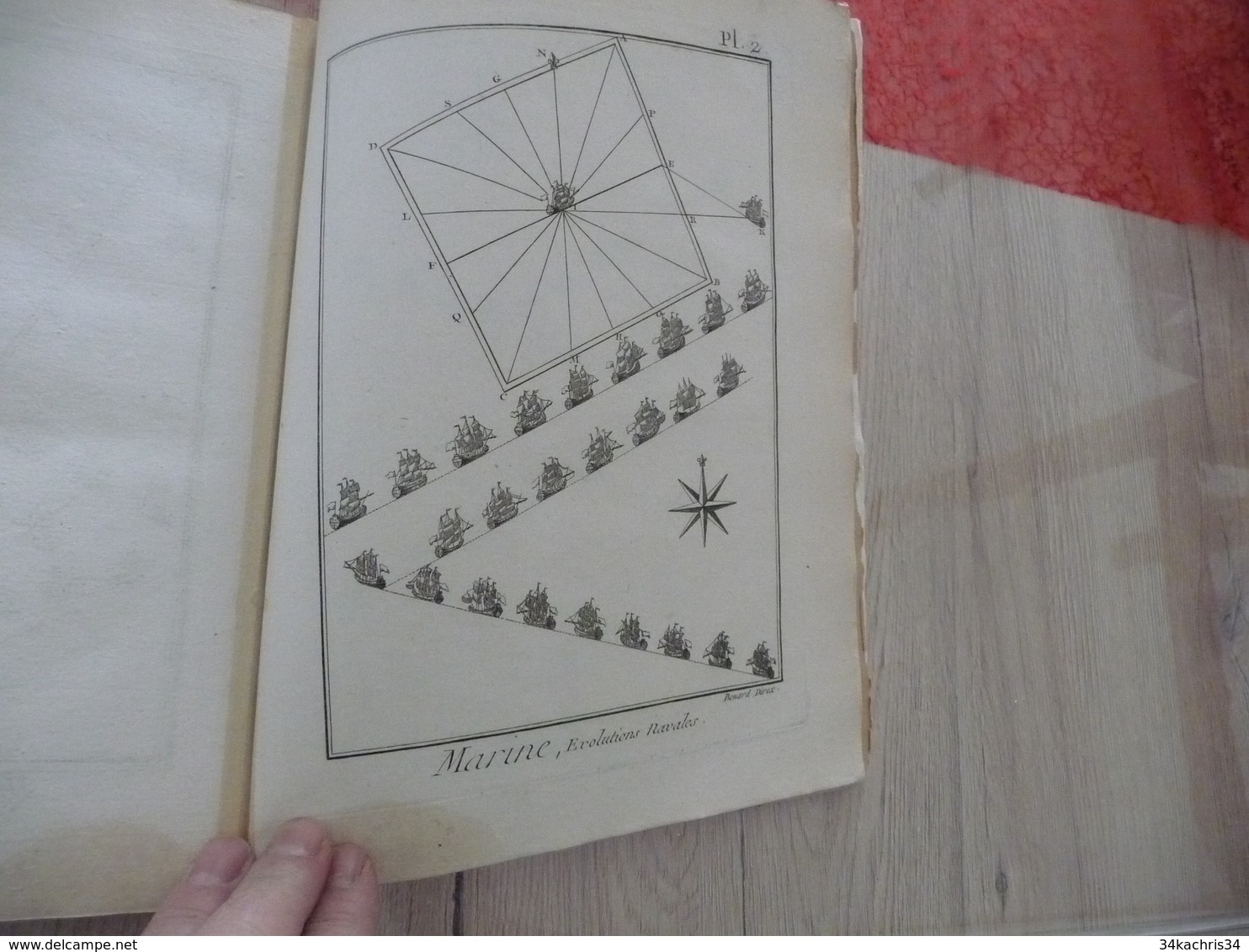 1778 Encyclopédie Diderot d'Alembert Partie Marine Texte + 44 planches dont 24 simples 16 doubles et 4 triples
