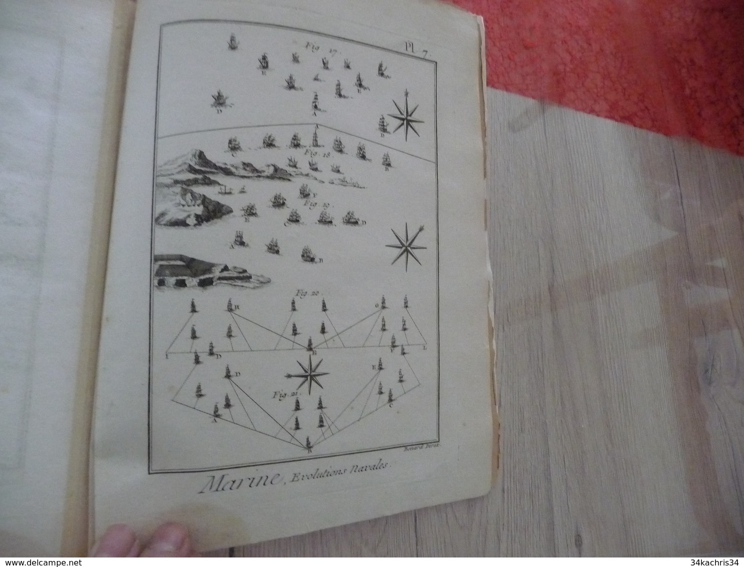 1778 Encyclopédie Diderot d'Alembert Partie Marine Texte + 44 planches dont 24 simples 16 doubles et 4 triples