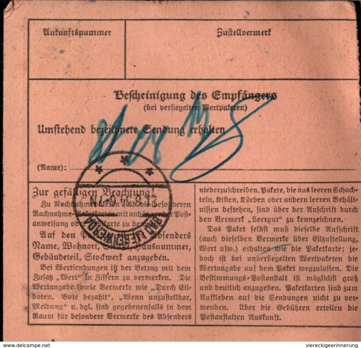 ! 1934 Paketkarte Deutsches Reich, Torgau Nach Bad Liebenwerda, Dienstmarke - Dienstmarken