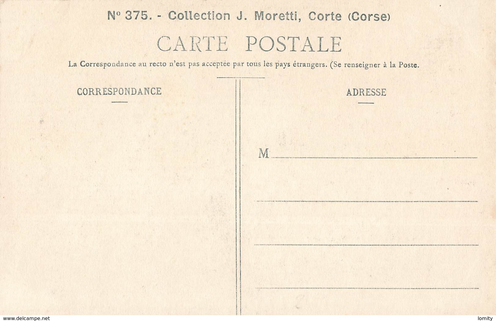 20 Corse Type De Jeune Fille Corse Cpa Collection Moretti N°375 - Autres & Non Classés