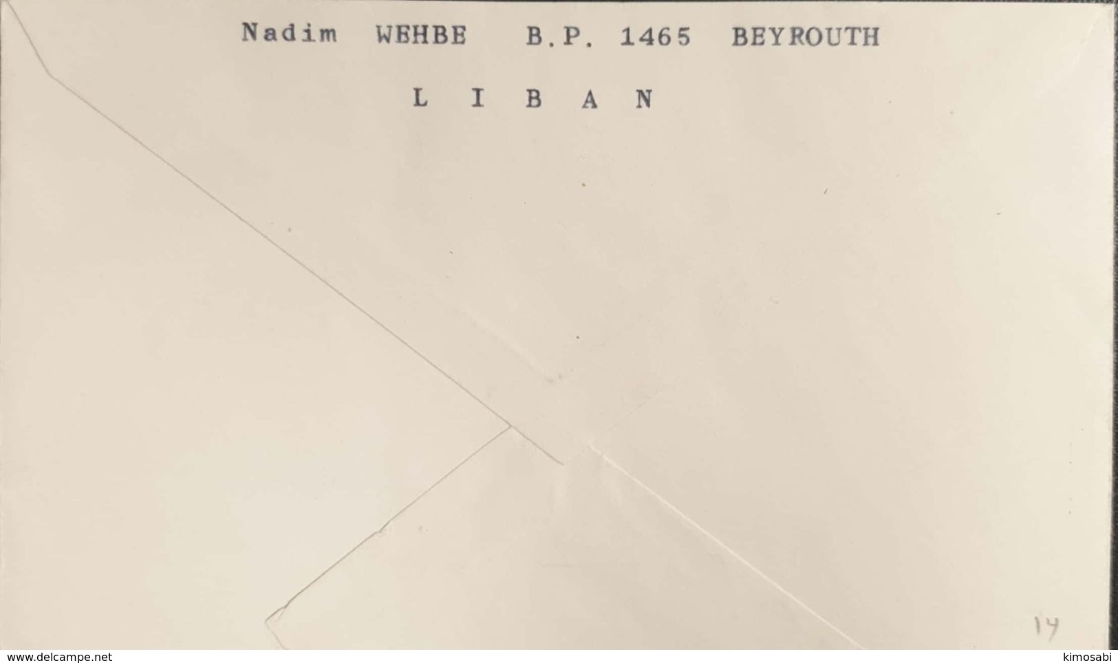 Lebanon Liban 1966 Letter Franked With 2 Complete WHO  Sets - Lebanon