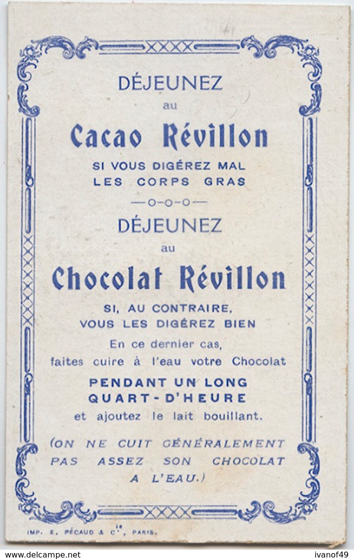 Chocolat Revillon  - ANCIENNES PROVINCES FRANCAISES - Le NIVERNAIS - TBE - Revillon