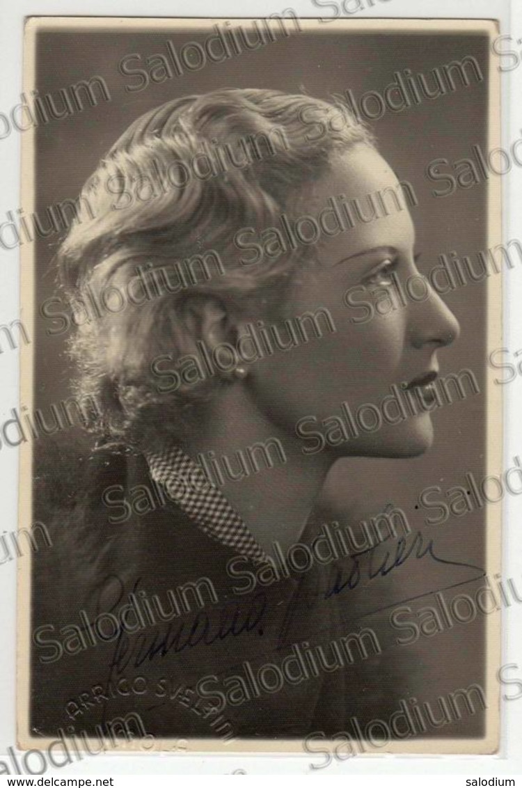 (*) 1936 - GERMANA PAOLIERI - Autografo - Signature - Spettacolo Musica Cinema Movie Actor - Autografi