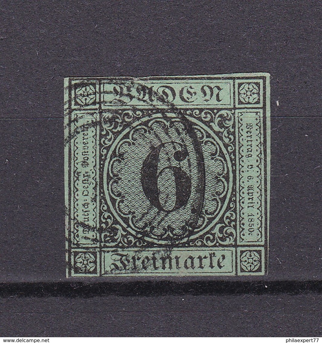 Baden - 1851 - Michel Nr. 3 A - Gest. - 110 Euro - Other & Unclassified