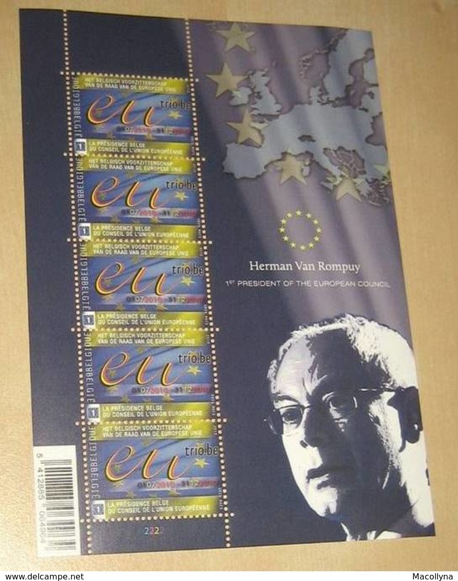 Herman Van Rompuy (1st President Of The European Council MNH) 4048** Het Voorzitterschap Van De Europese Unie - Full Sheets And Panes