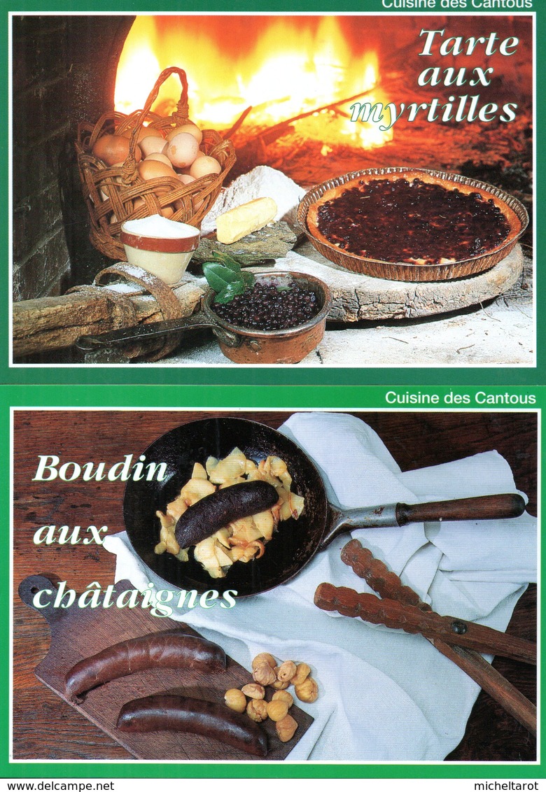 Recettes De Cuisine : Lot De 12 Cartes De Recettes De La Cuisine Des Cantous - Recettes (cuisine)