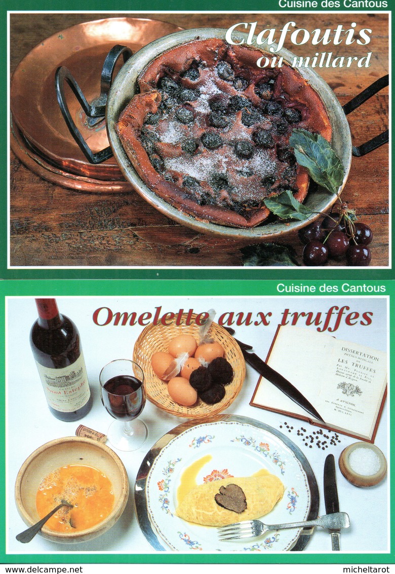 Recettes De Cuisine : Lot De 12 Cartes De Recettes De La Cuisine Des Cantous - Küchenrezepte