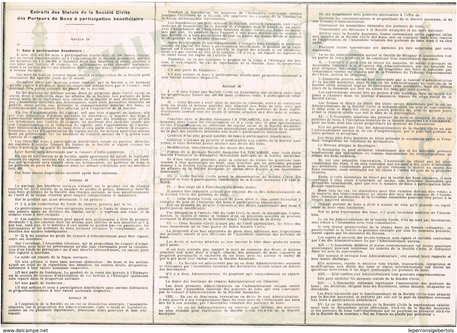 Titre Ancien - La Viscamine - Société Anonyme Pour La Fabrication De La Soie Artificielle -  Titre De 1929 - - Textile