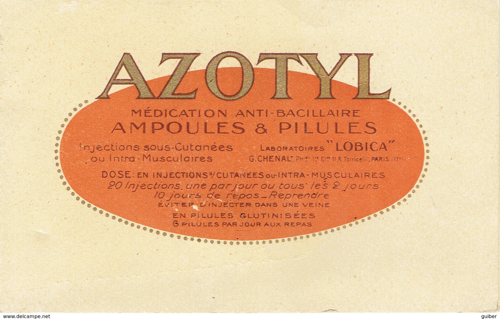 Azotyl Anti Tuberculose Medication Ampoules - Produits Pharmaceutiques