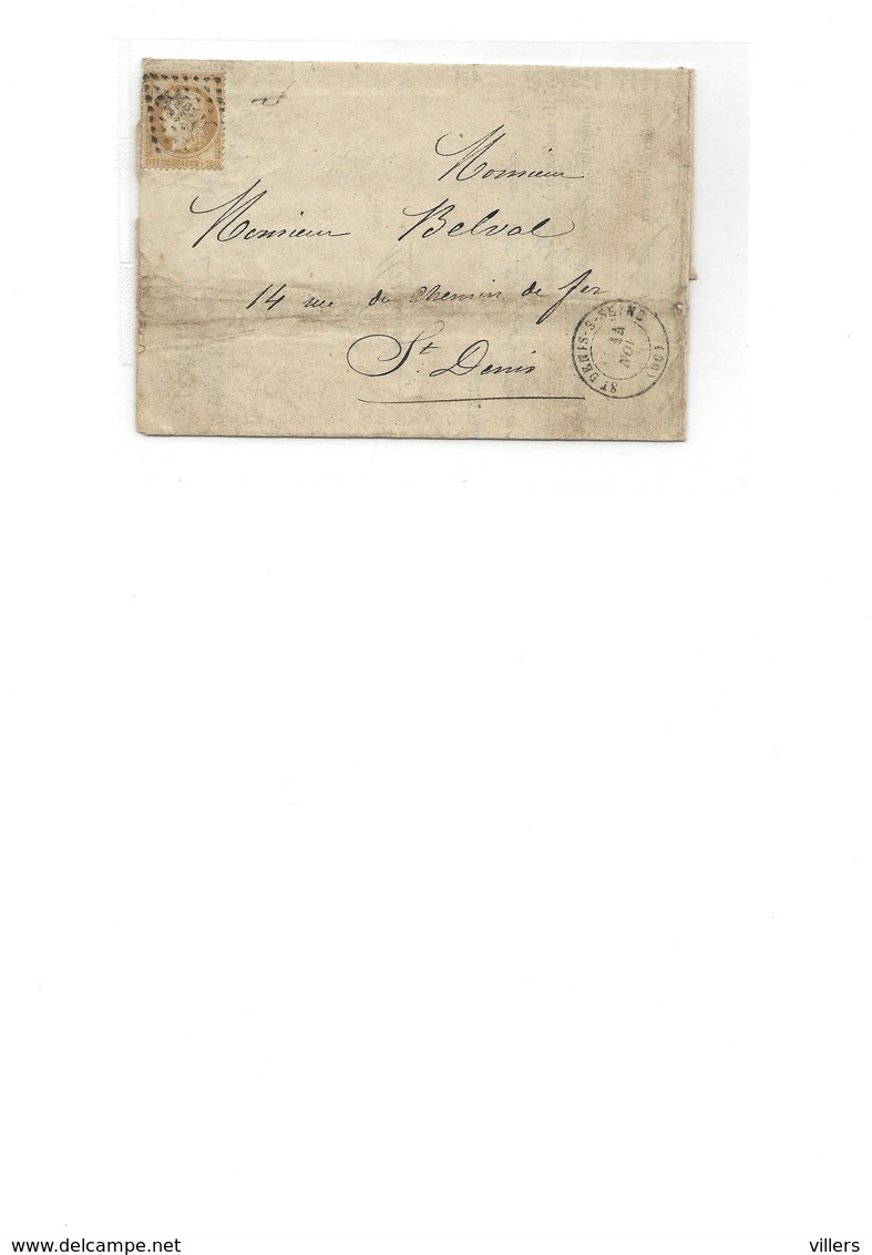 Lettre  N° 59 - 1871-1875 Ceres
