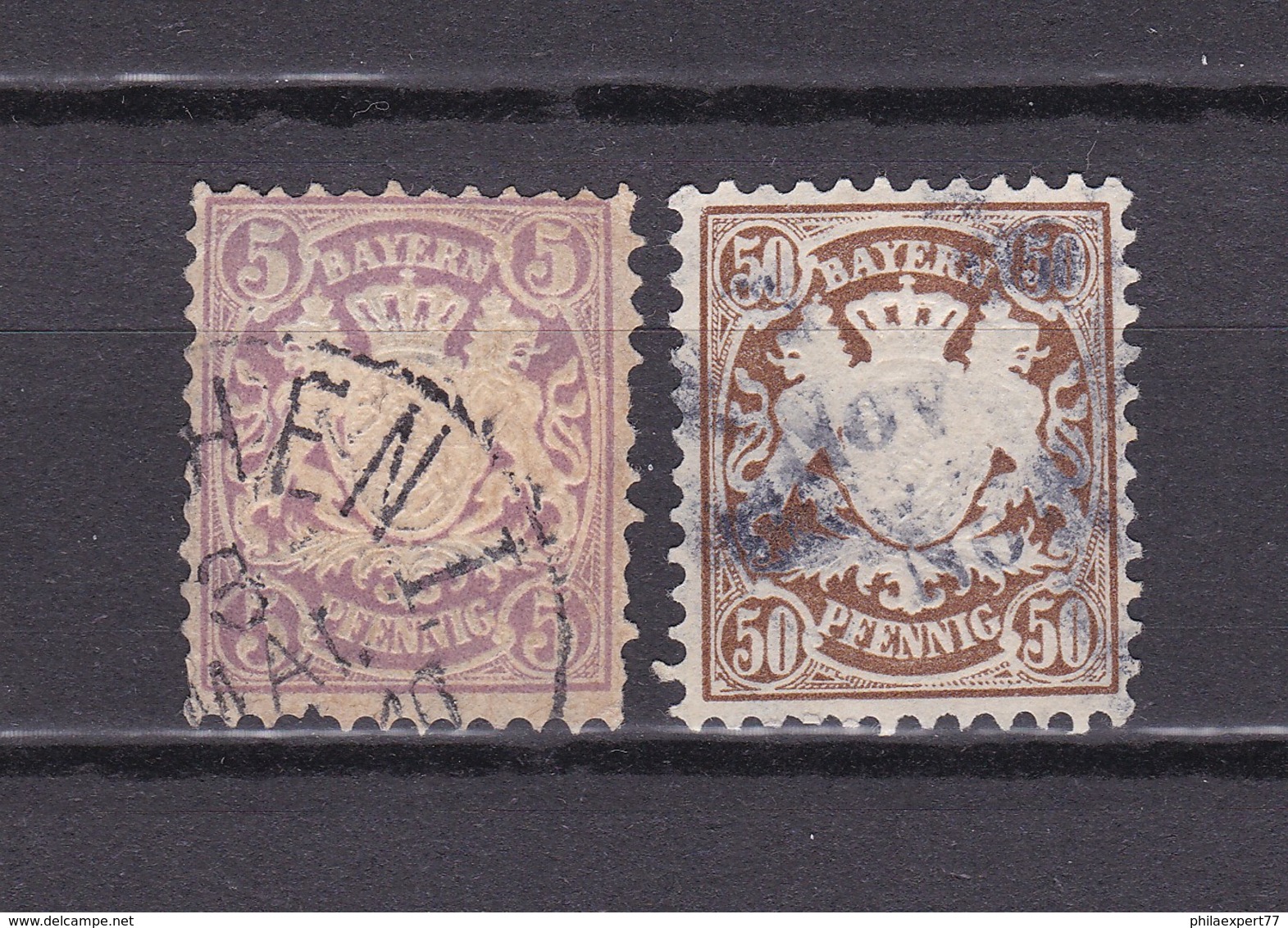 Bayern - 1878 - Michel Nr. 45/46 - Gest. - 70 Euro - Other & Unclassified