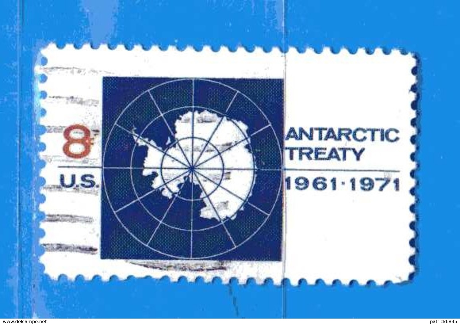 (Us2) USA °- 1971 - CARTE De L'ANTARCTIQUE . Yvert . 924.  USED. - Usati