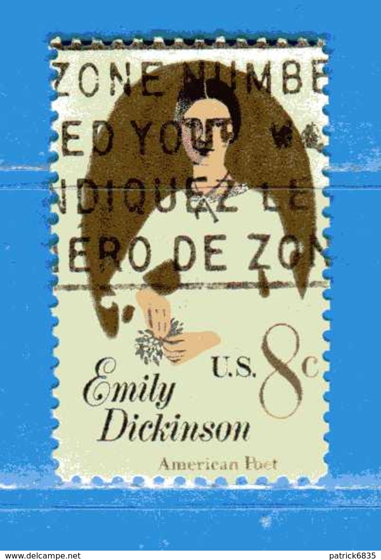 (Us2) USA °- 1971 - EMILY DICKINSON . Yvert . 934.  USED. - Usati