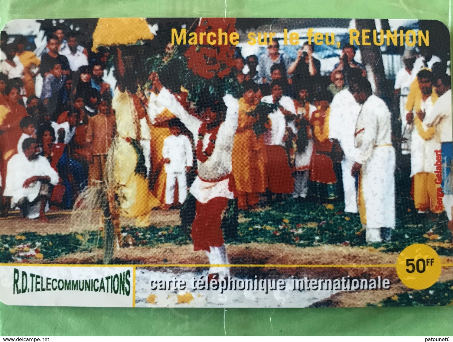 REUNION - Prepaid - TORC TELECOM - Marche Sur Le Feu  -  50 FF - Réunion