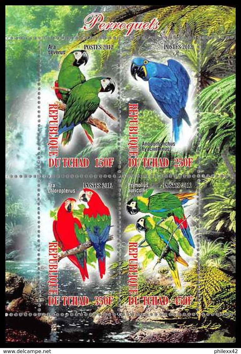 1138/ Bloc Oiseaux (bird Birds Oiseau) Neuf ** MNH Tirage Privé Vignette Perroquets Parrots - Papagayos