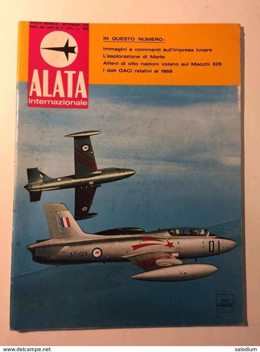 1969 - Space Moon Spazio Luna Astronauta Astronaut - Aereo Airplane Articolo Elicottero Helicopter Macchi 326 Nave - Altri & Non Classificati