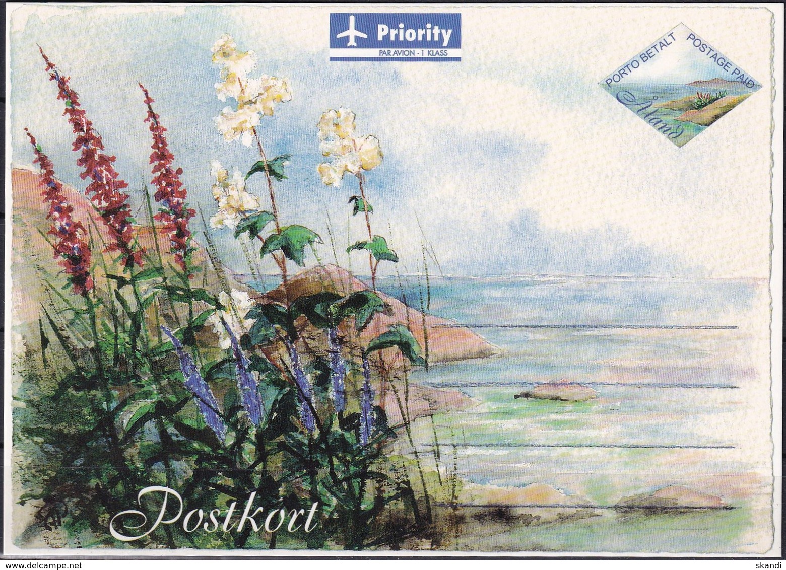 ALAND 2000 Postkarte Ganzsache Postkort Ungelaufen - Ålandinseln