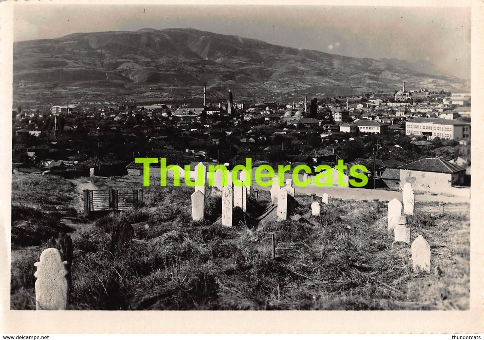 CPSM PHOTO MACEDONIE MACEDOINE SKOPJE CIMETIERE TIRQUIE TURKEY - Macédoine Du Nord