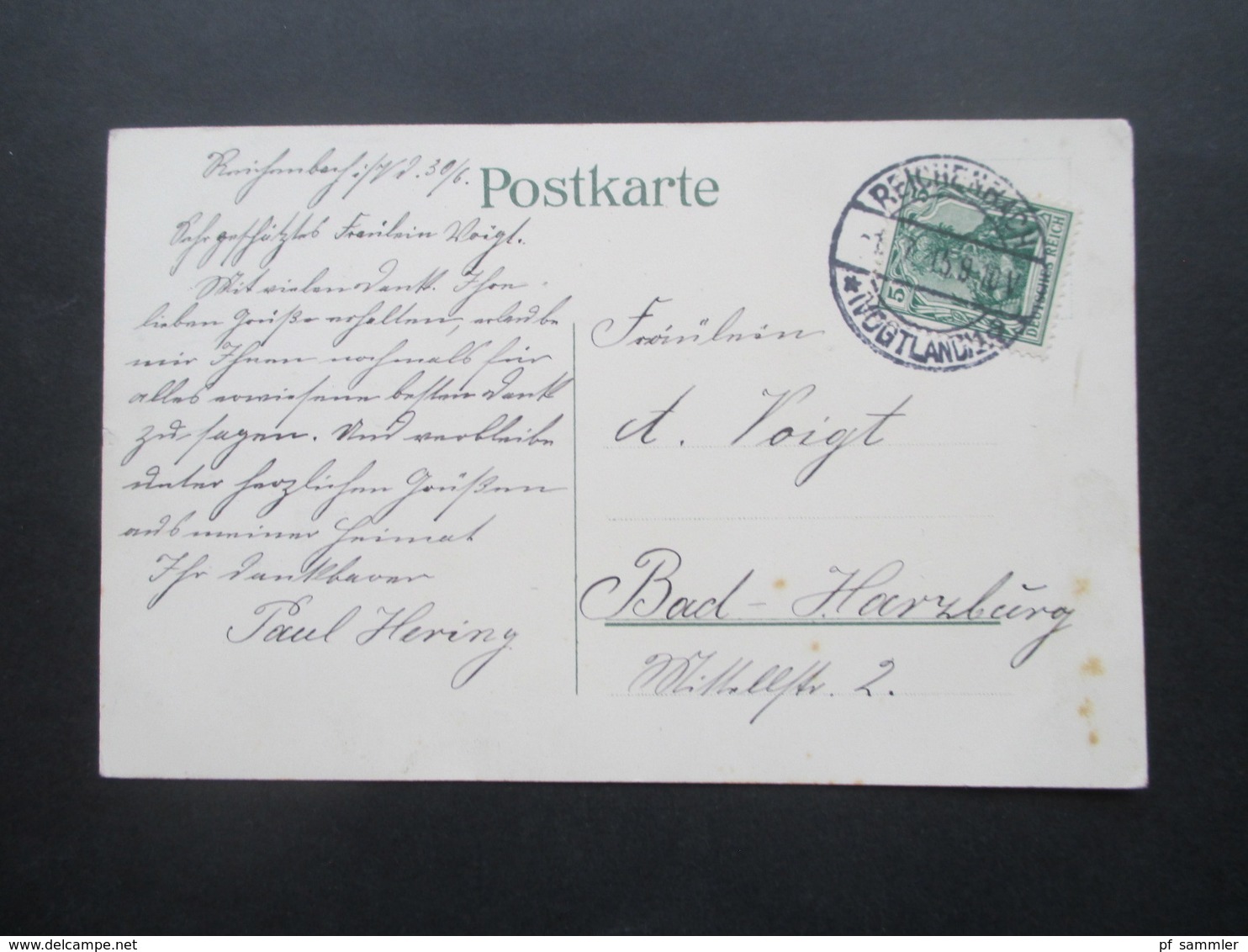 DR 1915 1.WK Künstler AK Gruss Aus Dem Vogtland Mit Gedicht Von L. Riedel Hofkunstanstalt Löffler & Co Greiz - Greetings From...