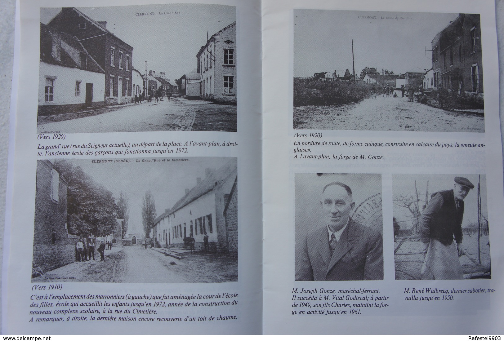 Plaquette CLERMONT Strée Walcourt Beaumont Histoire Photos Cartes Postales - België