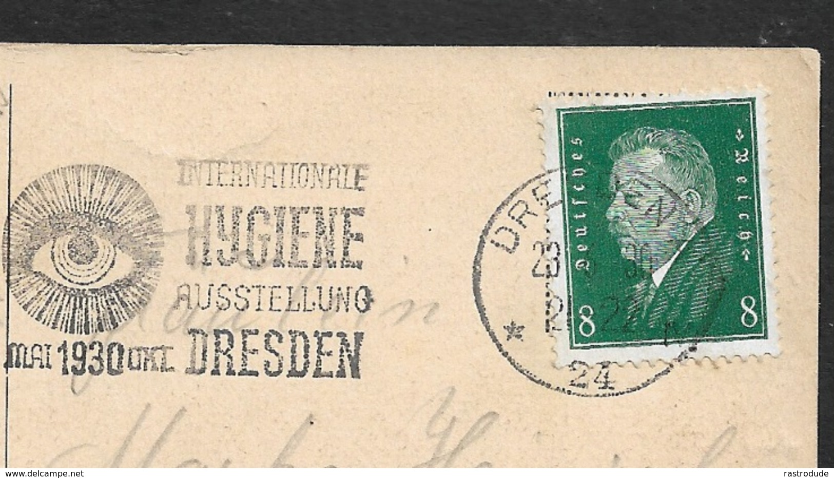 1930  - GERMANY  - PC - HYGIENE HYGIÈNE EXHIBITION - EYE AUGE  ŒIL - Medicine
