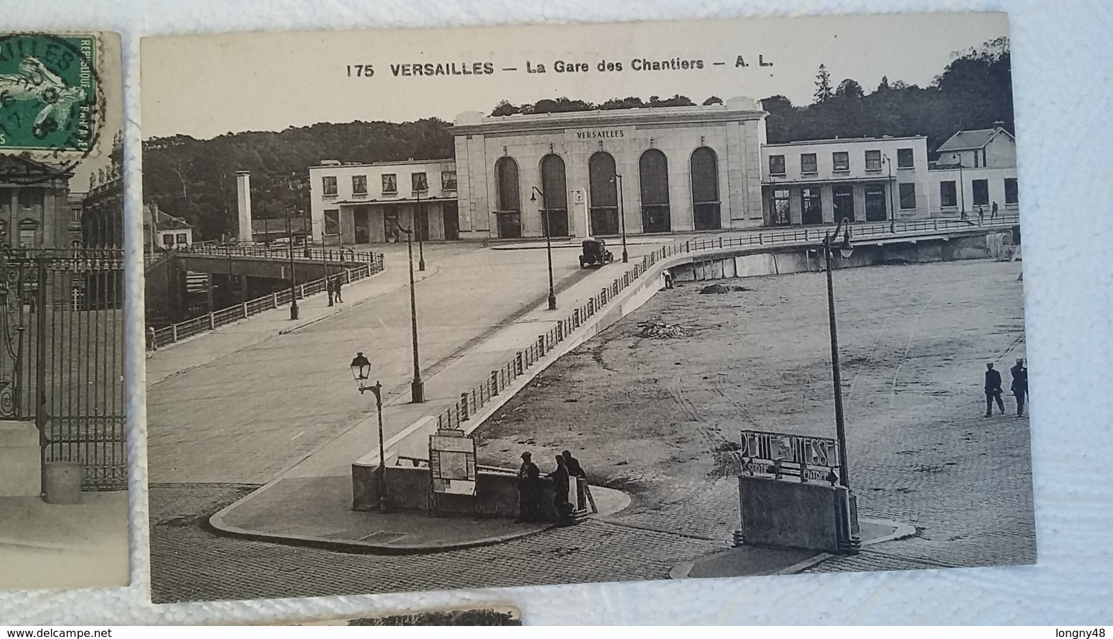 3 CPA - Versailles - La Gare Des Chantiers Et Camp De Satory - Une Allée- Les Baraquements - Chateau - Grille D'Honneur - Versailles (Château)