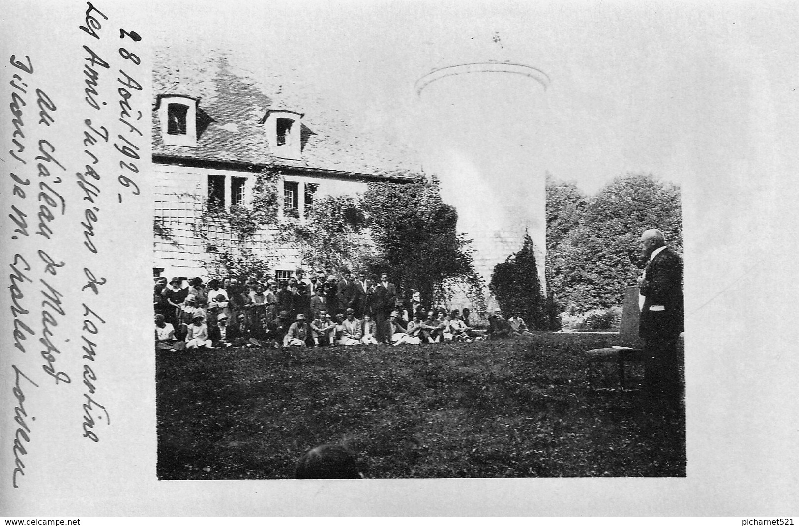 LONS Le SAUNIER, Maisod. 3 CP-Photo "Les Amis Jurassiens De Lamartine" Château De Maisod, 28 Août 1926. TB état. 6 Scan. - Lons Le Saunier