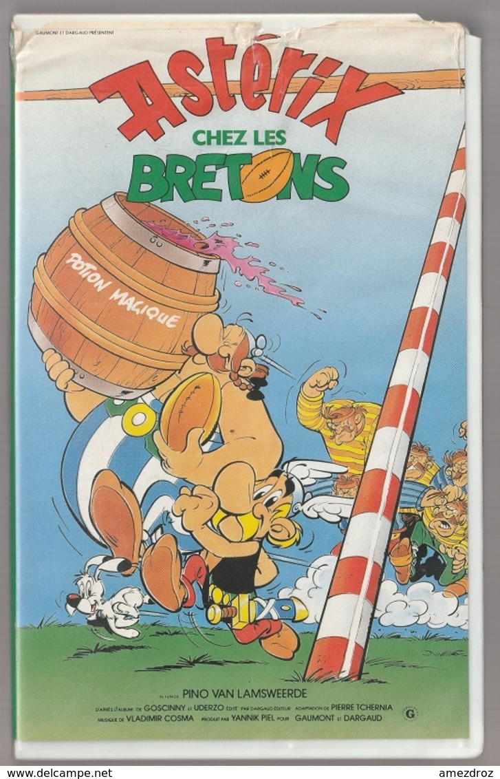 Cassette VHS Astérix Chez Les Bretons  Numéro Sur La Tranche 89004 - Video En DVD